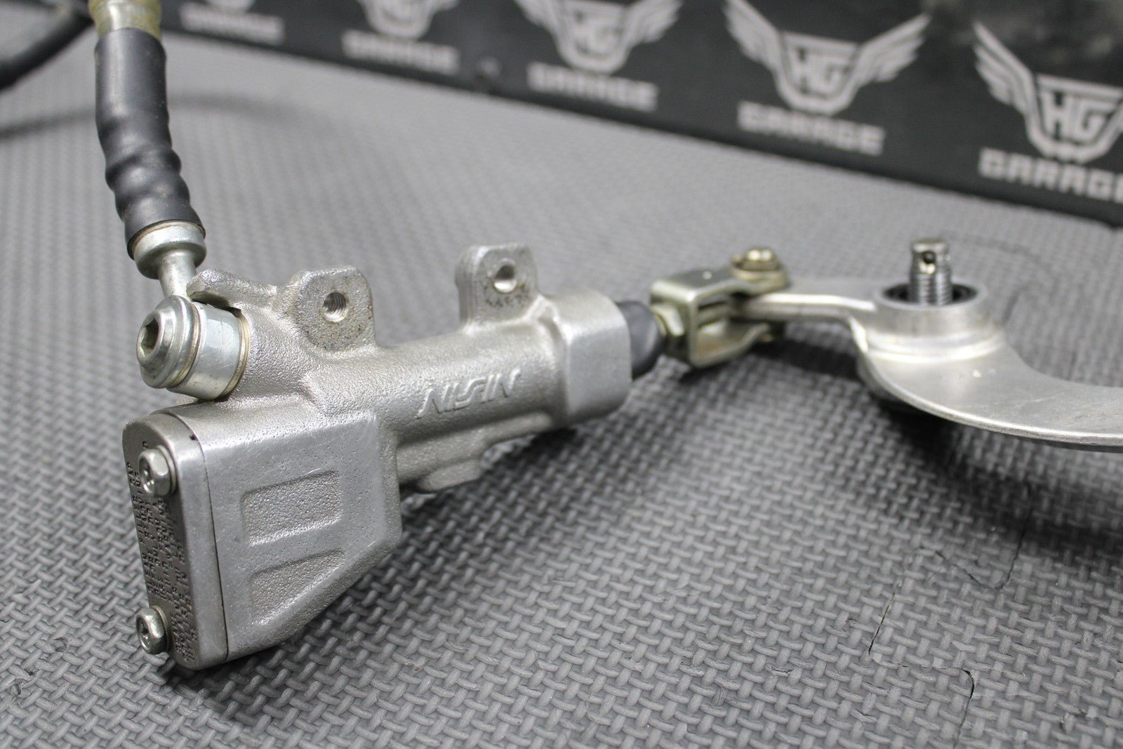 2020 SUZUKI RMZ250 OEM NISSIN REAR BACK BRAKE CALIPER MASTER CYLINDER LEVER GOOD - hggarage