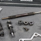 1986 KAWASAKI KDX200 OEM ENGINE POWER VALVE EXHAUST VALVE W CYLINDER COVERS - hggarage