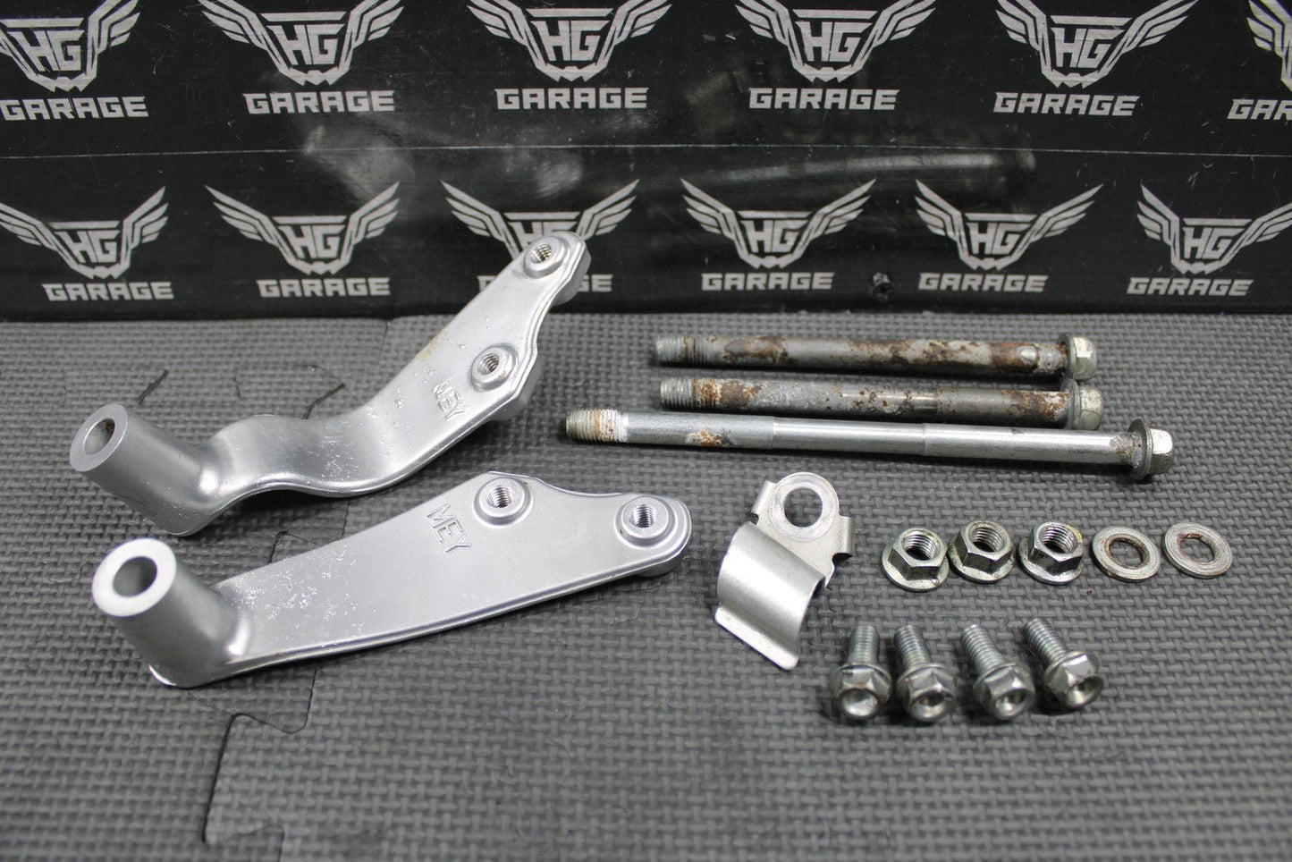 2006 HONDA CRF450X 05 - 17 OEM ENGINE MOTOR MOUNT STAY BRACKETS BOLTS HARDWARE - hggarage