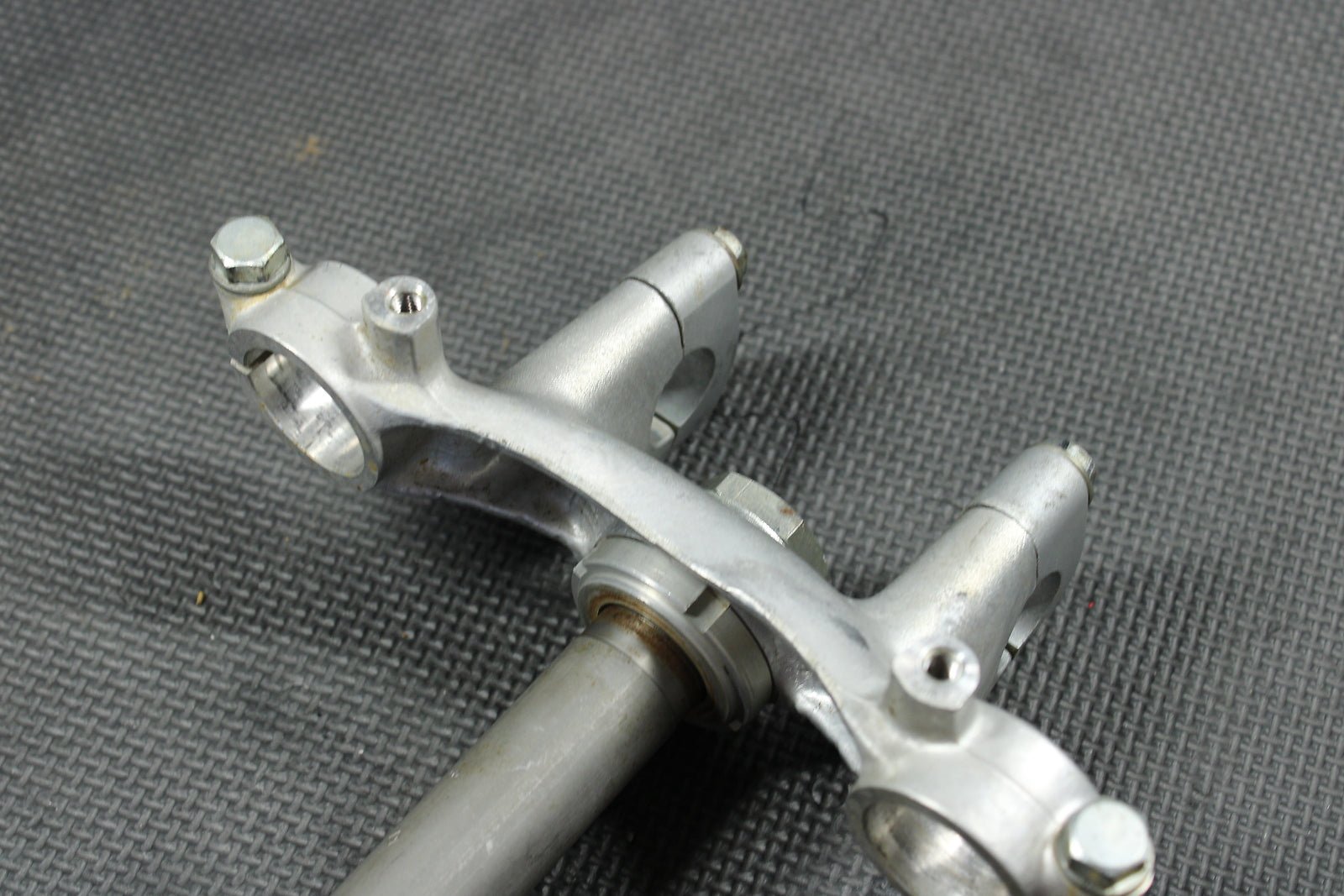 1998 KAWASAKI KX60 90 - 03 OEM FRONT FORKS LOWER UPPER TRIPLE TREE STEM CLAMP - hggarage