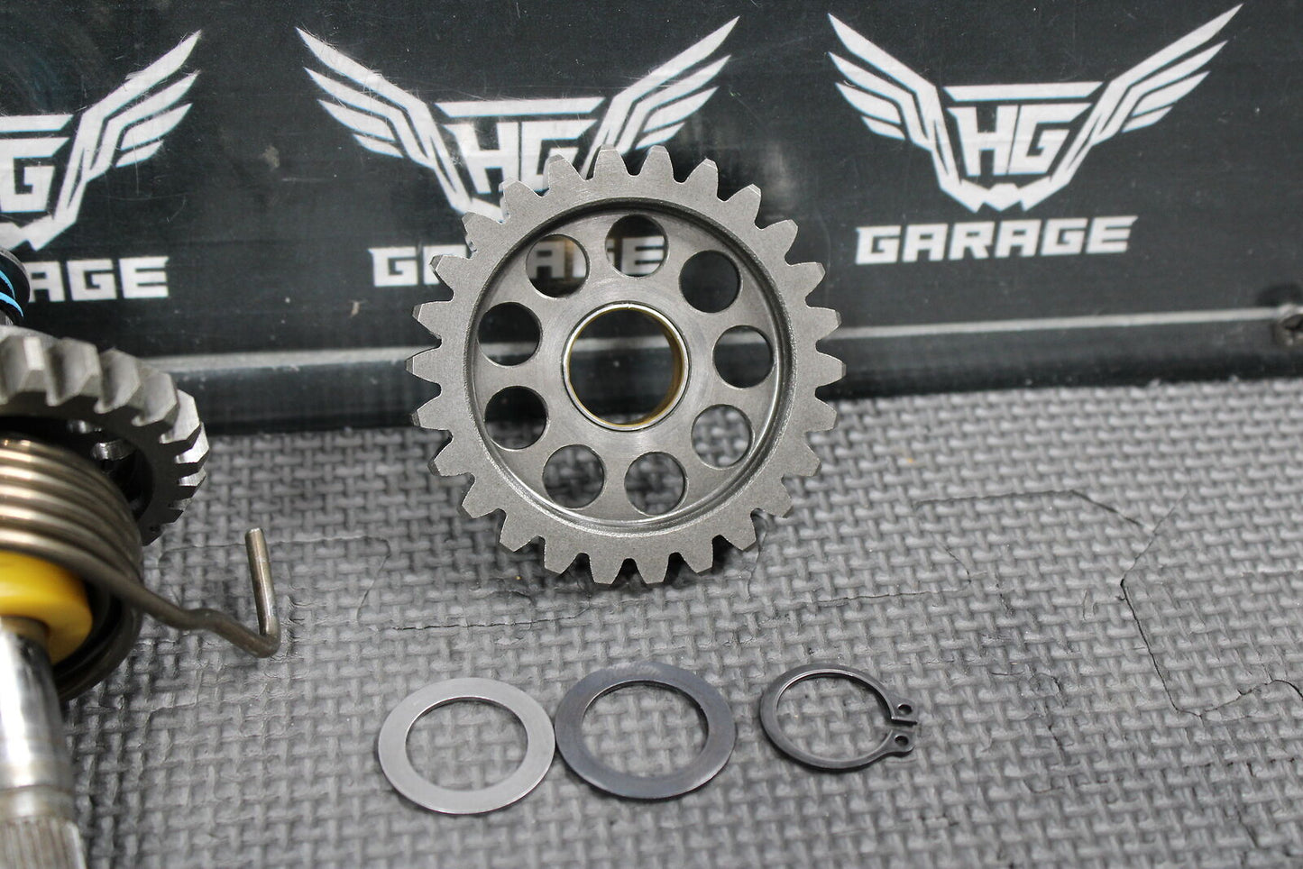 2009 YAMAHA 07-11 YZ250F OEM KICKSTART KICK START SHAFT W IDLER GEAR