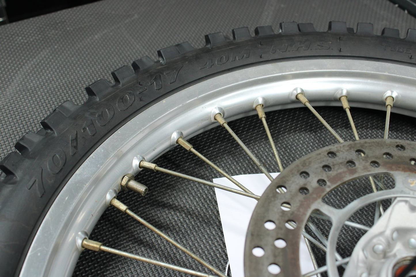 1993 Honda CR80R OEM 17x1.40 Front Wheel Rim 44601 - GC4 - 600 44701 - GC4 - 601 - hggarage