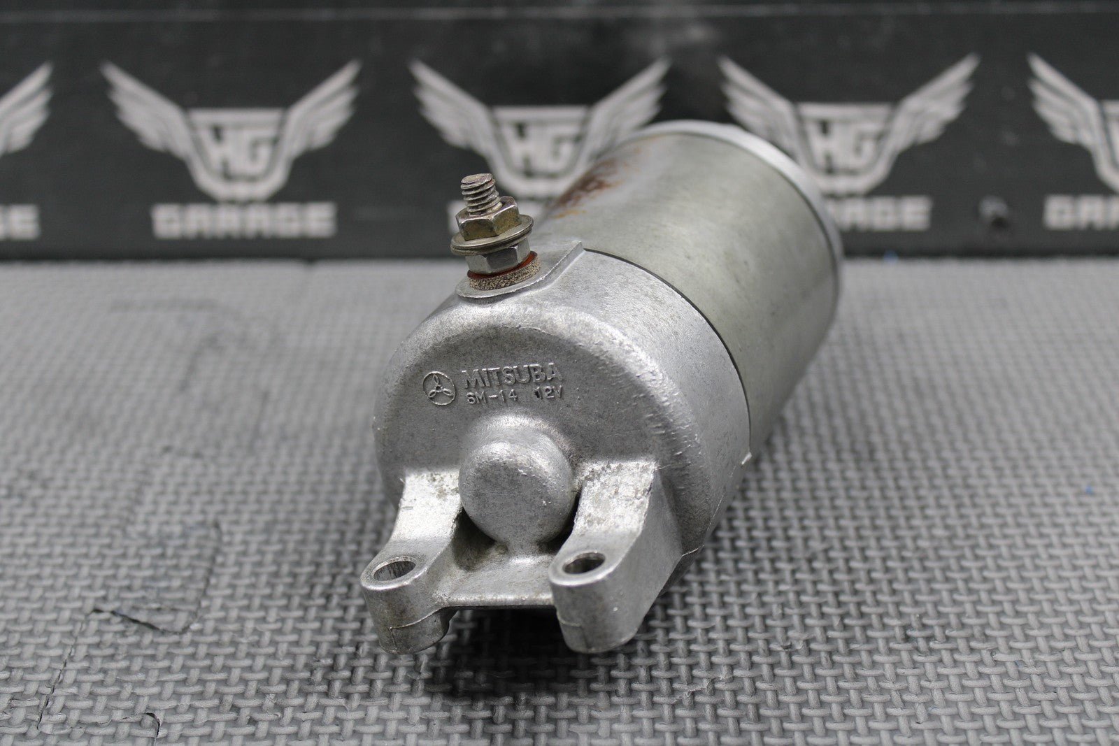 2003 KAWASAKI KLX400R OEM MITSUBA ELECTRIC START STARTER MOTOR 21163 - S004 GOOD - hggarage