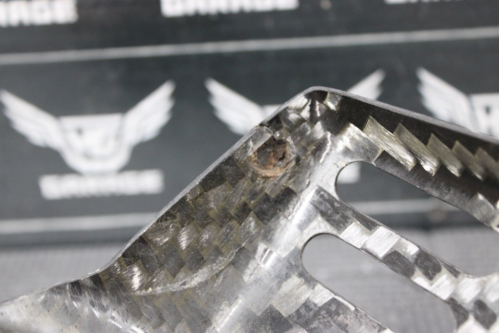 2007 05 - 08 HONDA CRF450R CARBON FIBER LEFT SIDE ENGINE MOTOR GUARD SHIELD GOOD! - hggarage