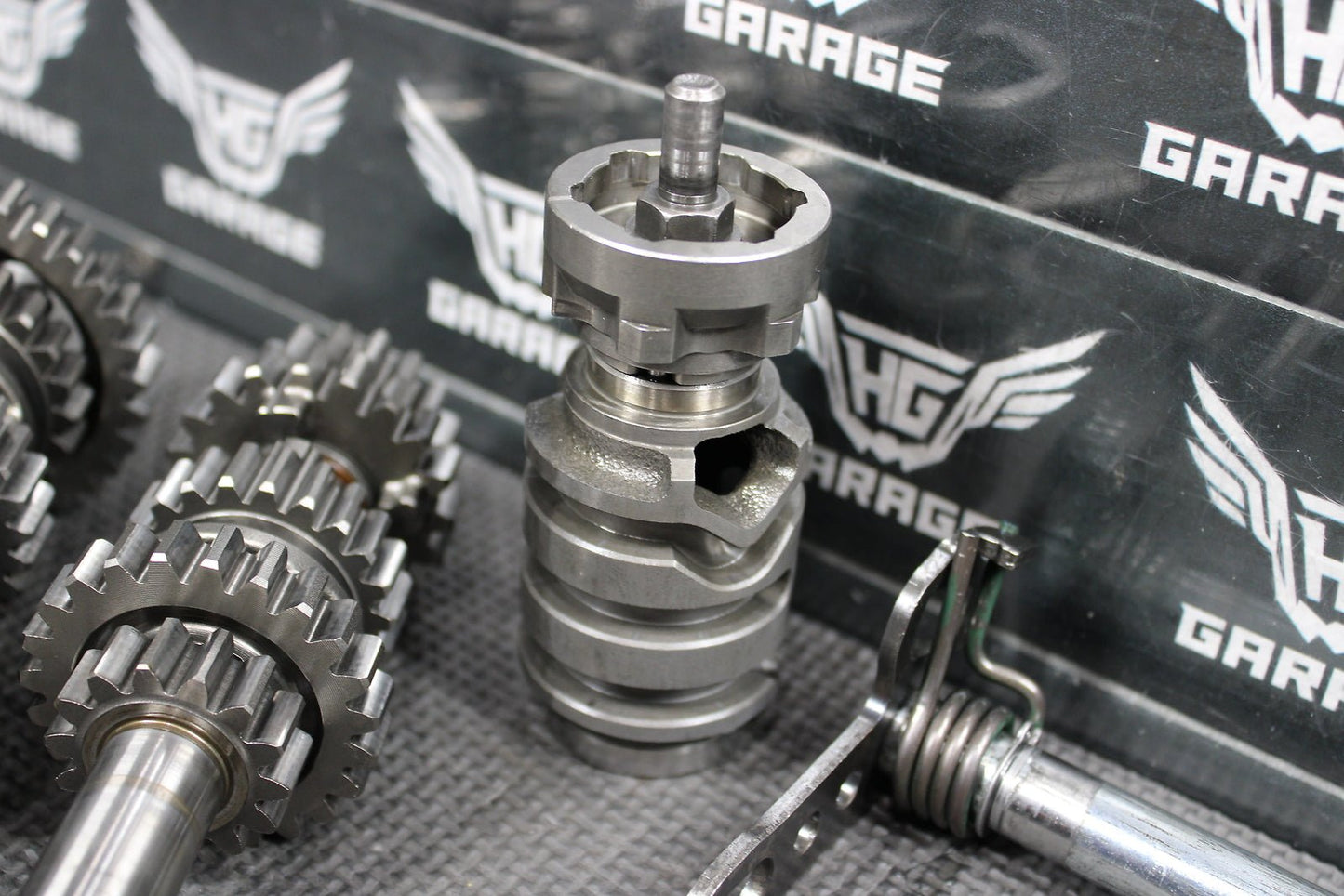 2009 Honda CRF150RB Expert OEM Engine Transmission Gears Shift Dog Forks Assembl - hggarage