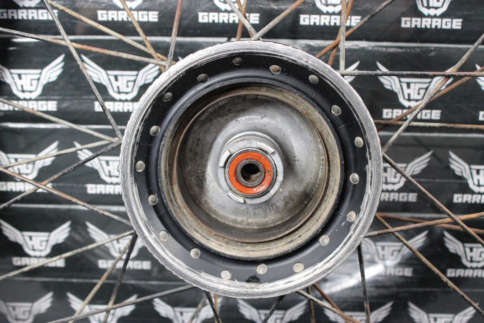 1997 YAMAHA RT100 OEM FRONT WHEEL RIM 248 - 25111 - 00 - 98 94414 - 18545 - 00 - hggarage