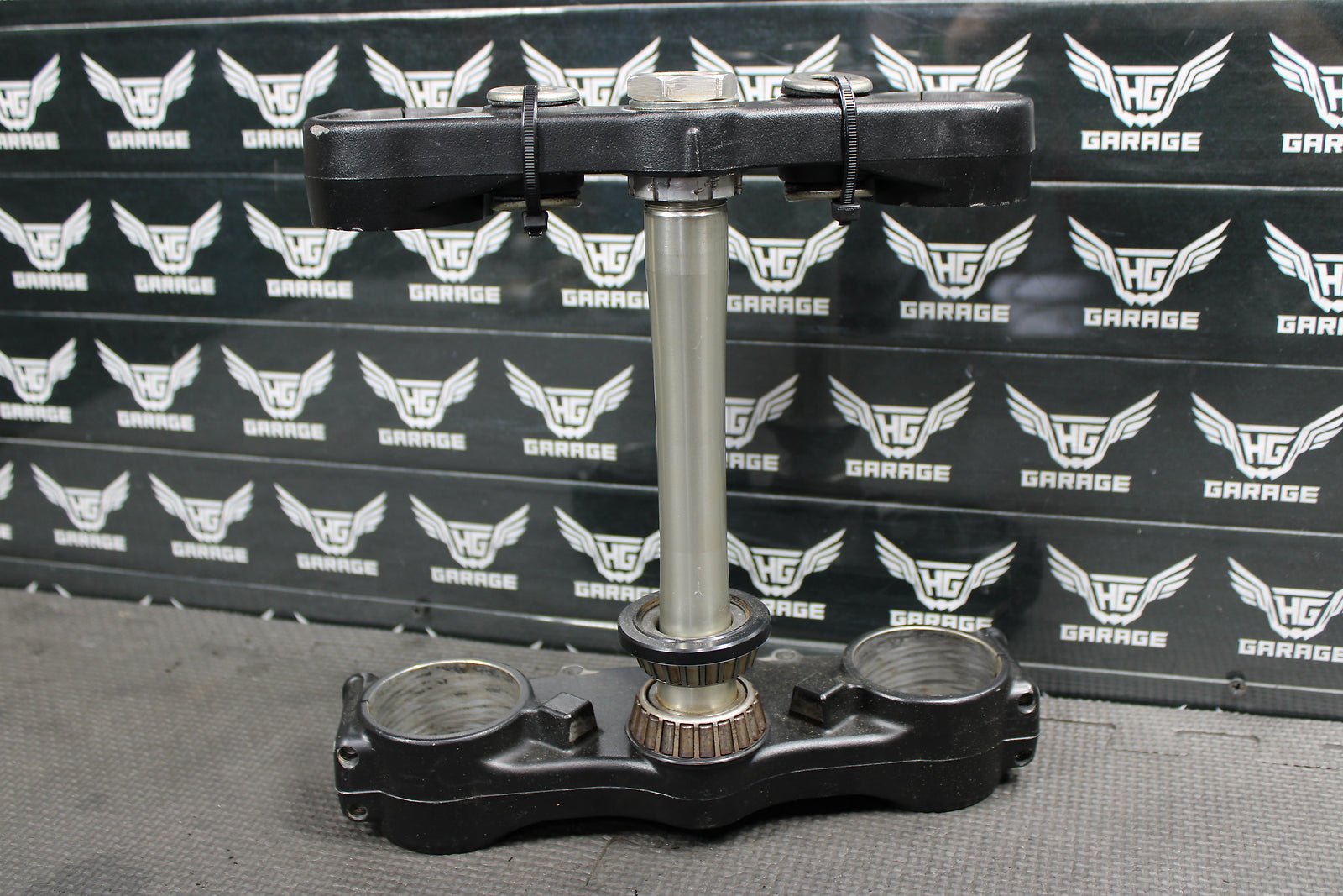 2009 KAWASAKI KX250F OEM FRONT FORKS LOWER UPPER TRIPLE TREE STEM CLAMP STEERING - hggarage