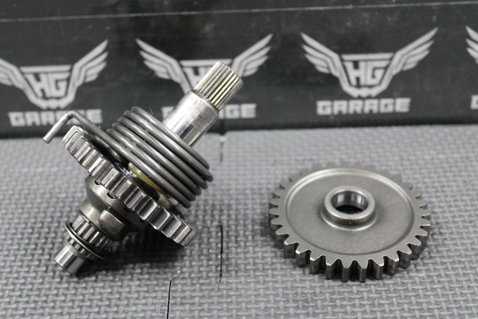 1993 88 - 93 KAWASAKI KX125 OEM KICKSTART KICK START SHAFT W IDLER GEAR 13066 - 1019 - hggarage