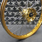 2001 YAMAHA 93 - 01 YZ80 90 - 01 RM80 17" GOLD EXCEL FRONT WHEEL RIM W/ TALON HUB - hggarage