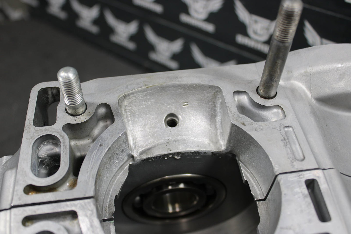 2002 Suzuki RM250 OEM Left Right Engine Motor Crankcase Crank Cases 11300 - 37863 - hggarage