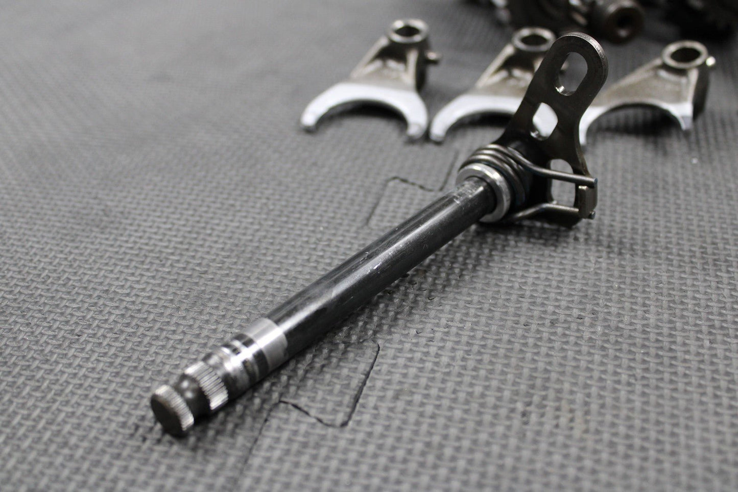 2012 KAWASAKI 12 - 14 KX450F OEM TRANSMISSION TRANNY GEARS GEARBOX SHIFT FORK GOOD - hggarage