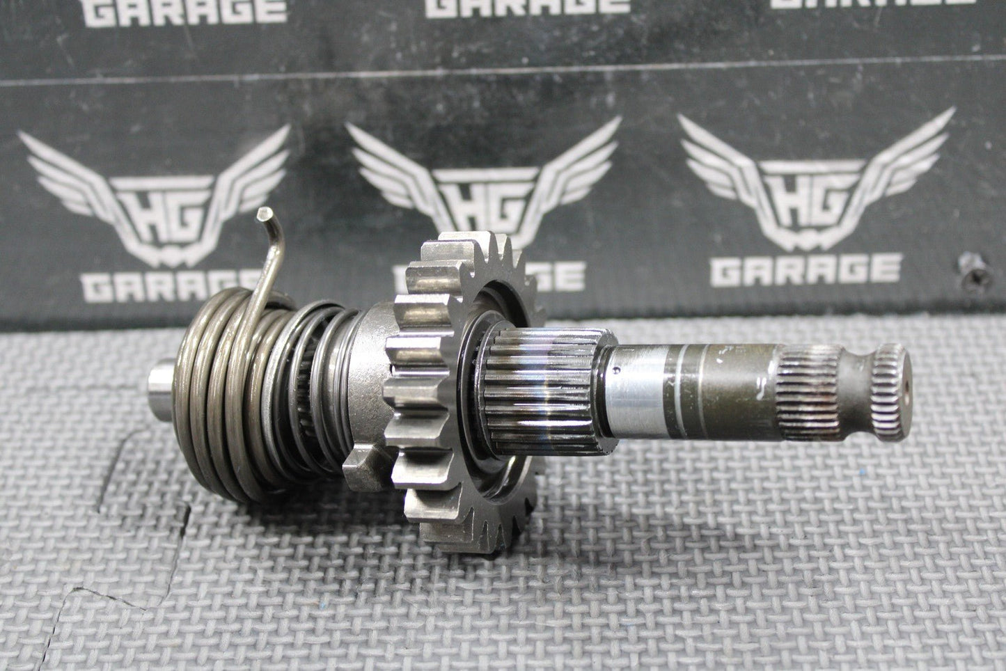 1991 HONDA 88 - 95 XR250R OEM KICKSTART KICK START SHAFT SPINDLE GEAR RATCHET NICE - hggarage