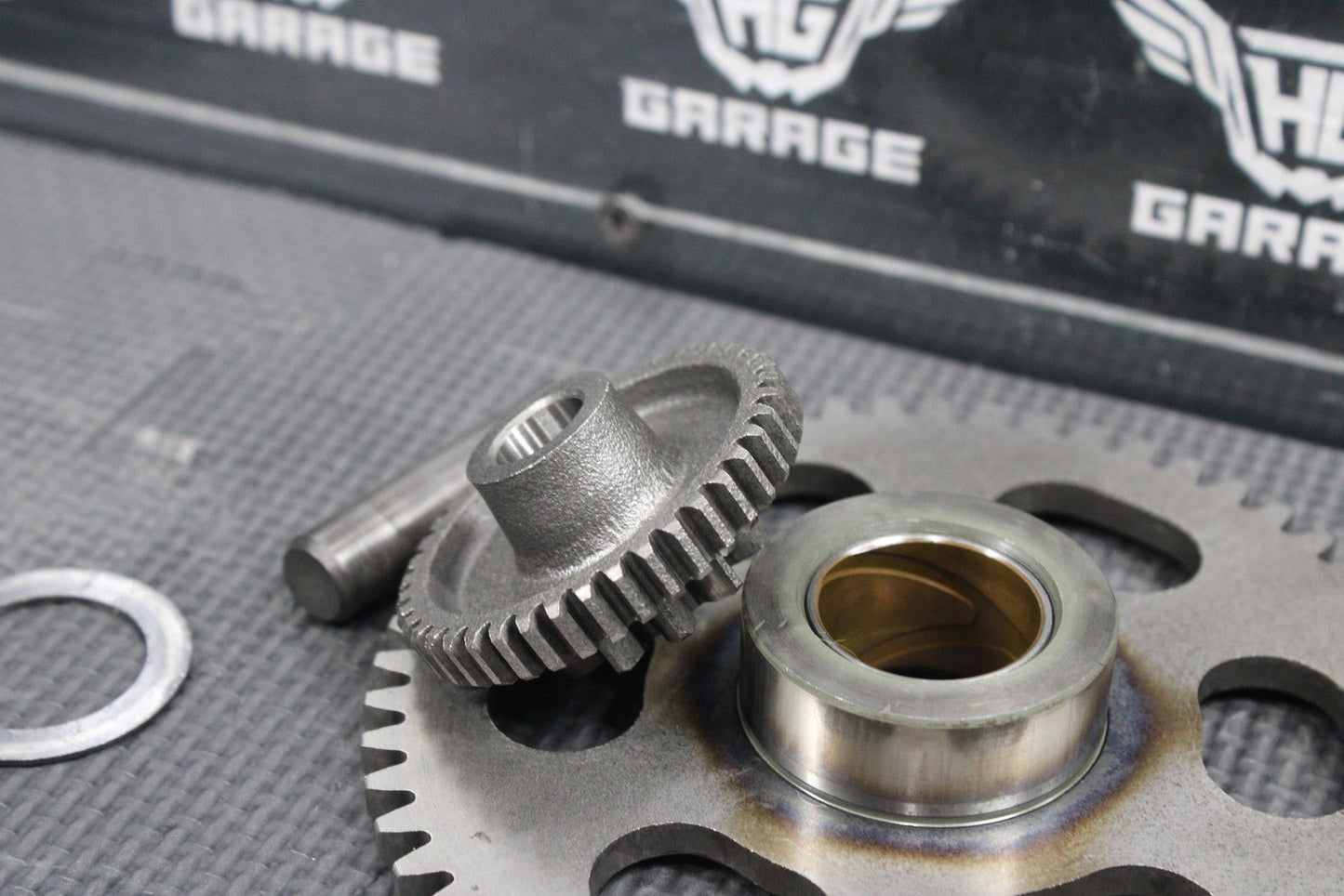 1987 YAMAHA OEM ENGINE MOTOR STARTER CLUTCH DRIVE IDLER GEAR ASSEMBLY - hggarage