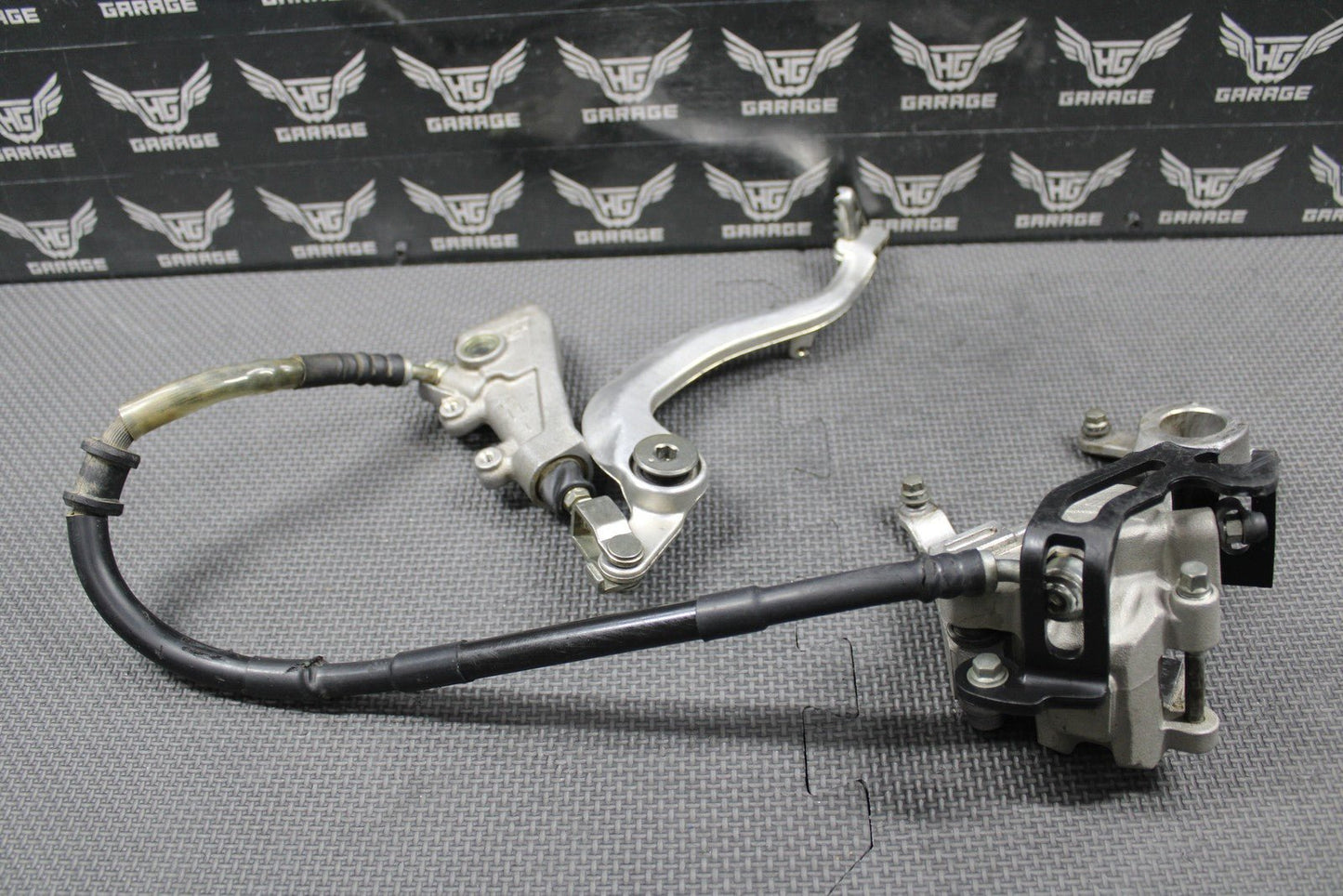 2020 SUZUKI RMZ250 OEM NISSIN REAR BACK BRAKE CALIPER MASTER CYLINDER LEVER GOOD - hggarage