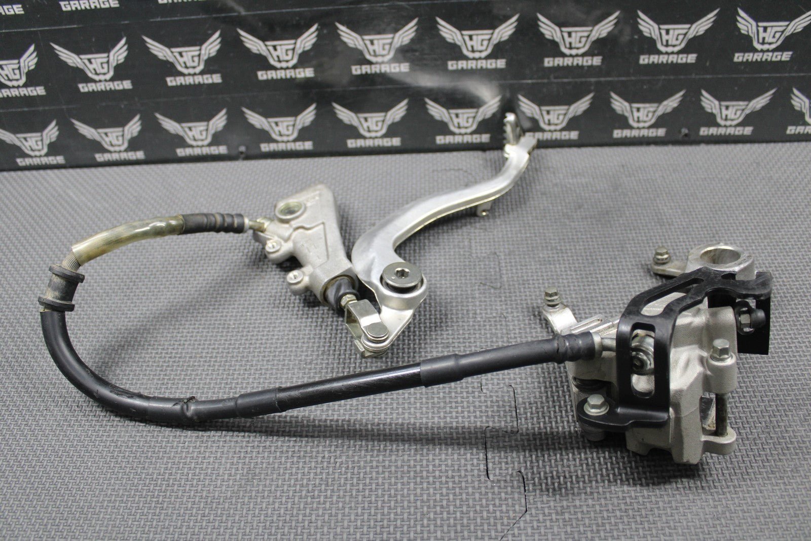 2020 SUZUKI RMZ250 OEM NISSIN REAR BACK BRAKE CALIPER MASTER CYLINDER LEVER GOOD - hggarage