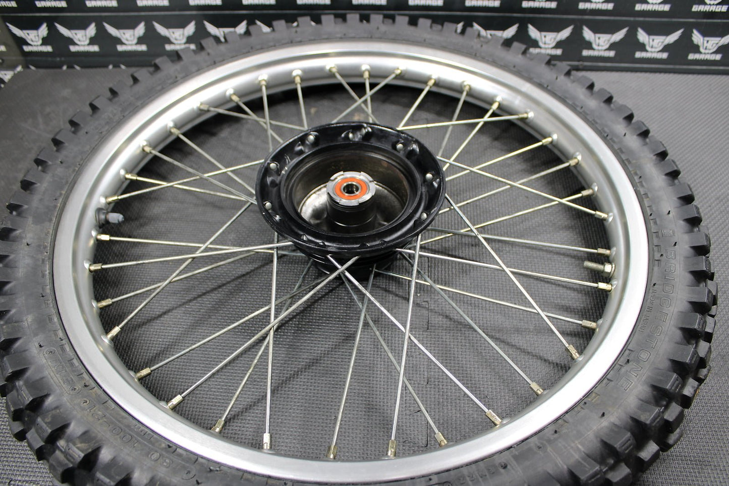 2001 94 - 02 Honda XR200R OEM DID Front Wheel Rim Hub Tire Assy 21" 44650 - KT0 - 306 - hggarage