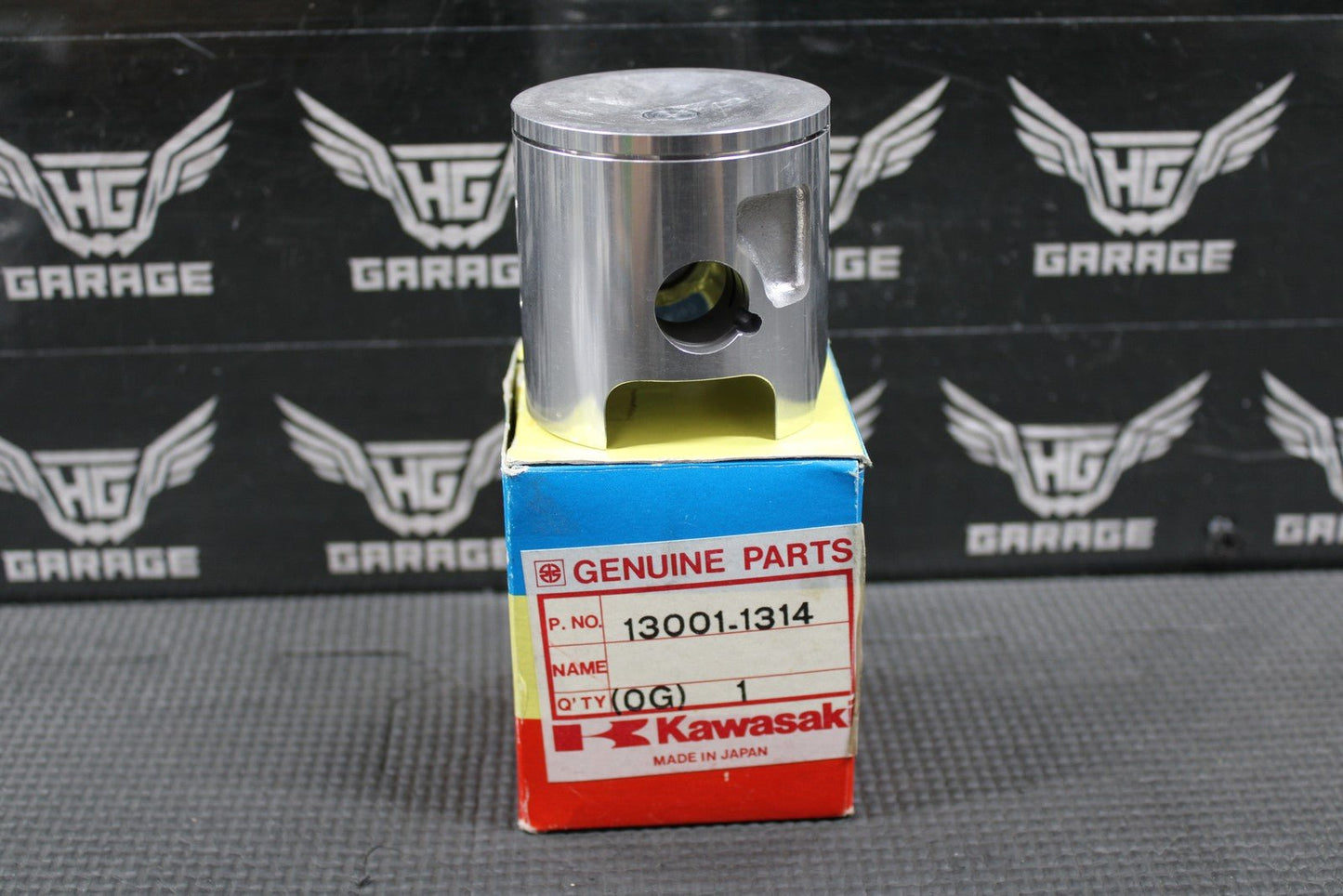 NEW NOS 1990 KAWASAKI KX125 GENUINE OEM "B" PISTON 13001 - 1314 - hggarage