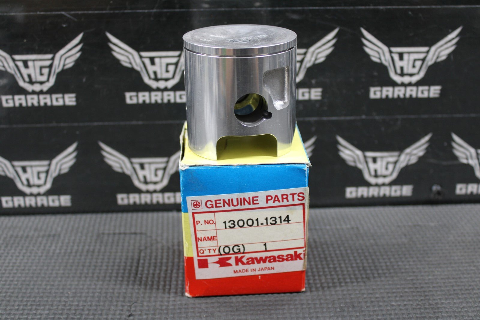 NEW NOS 1990 KAWASAKI KX125 GENUINE OEM "B" PISTON 13001 - 1314 - hggarage