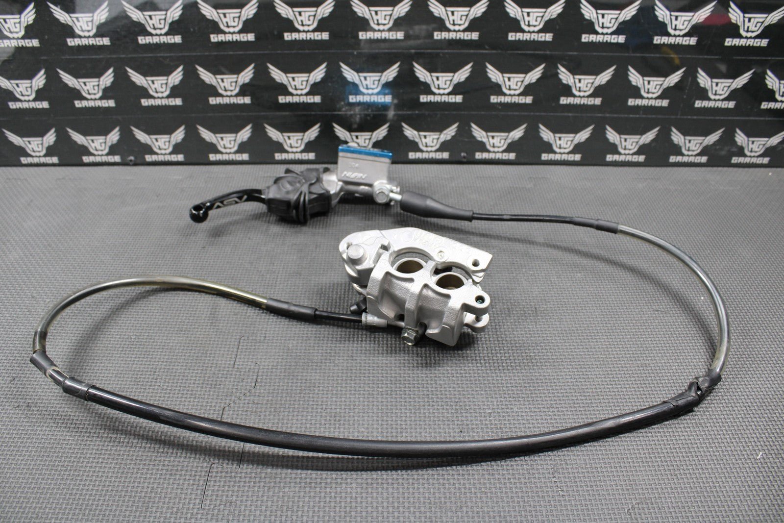 2014 KAWASAKI 13 - 14 KX250F KX450F OEM FRONT BRAKE CALIPER MASTER CYLINDER ASV - hggarage