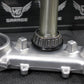 1996 KAWASAKI KX125 OEM FRONT FORKS LOWER UPPER TRIPLE TREE STEM CLAMP SET NICE! - hggarage