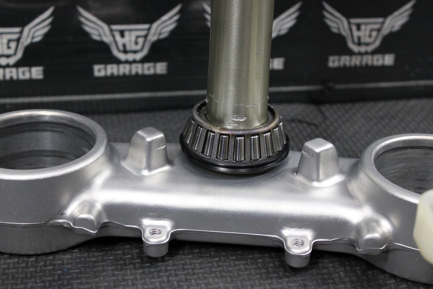 1996 KAWASAKI KX125 OEM FRONT FORKS LOWER UPPER TRIPLE TREE STEM CLAMP SET NICE! - hggarage