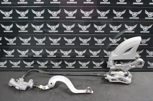 2008 YAMAHA YZ450F OEM NISSIN REAR BACK BRAKE CALIPER MASTER CYLINDER LEVER - hggarage