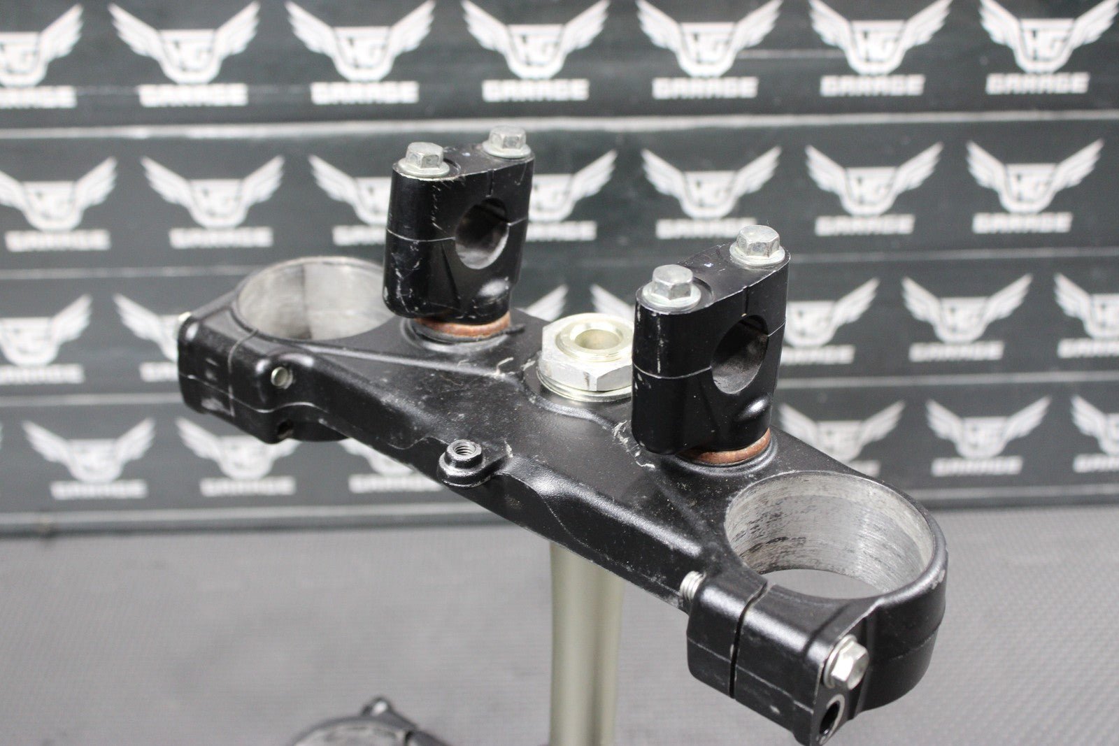 2014 KAWASAKI KX250F 13 - 14 OEM FRONT FORKS LOWER UPPER TRIPLE TREE CLAMP SET - hggarage