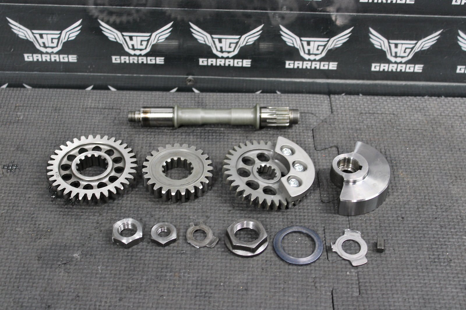 2006 YAMAHA WR450F 06 - 09 YZ450F OEM CRANKSHAFT COUNTER BALANCER SHAFT GEARS - hggarage
