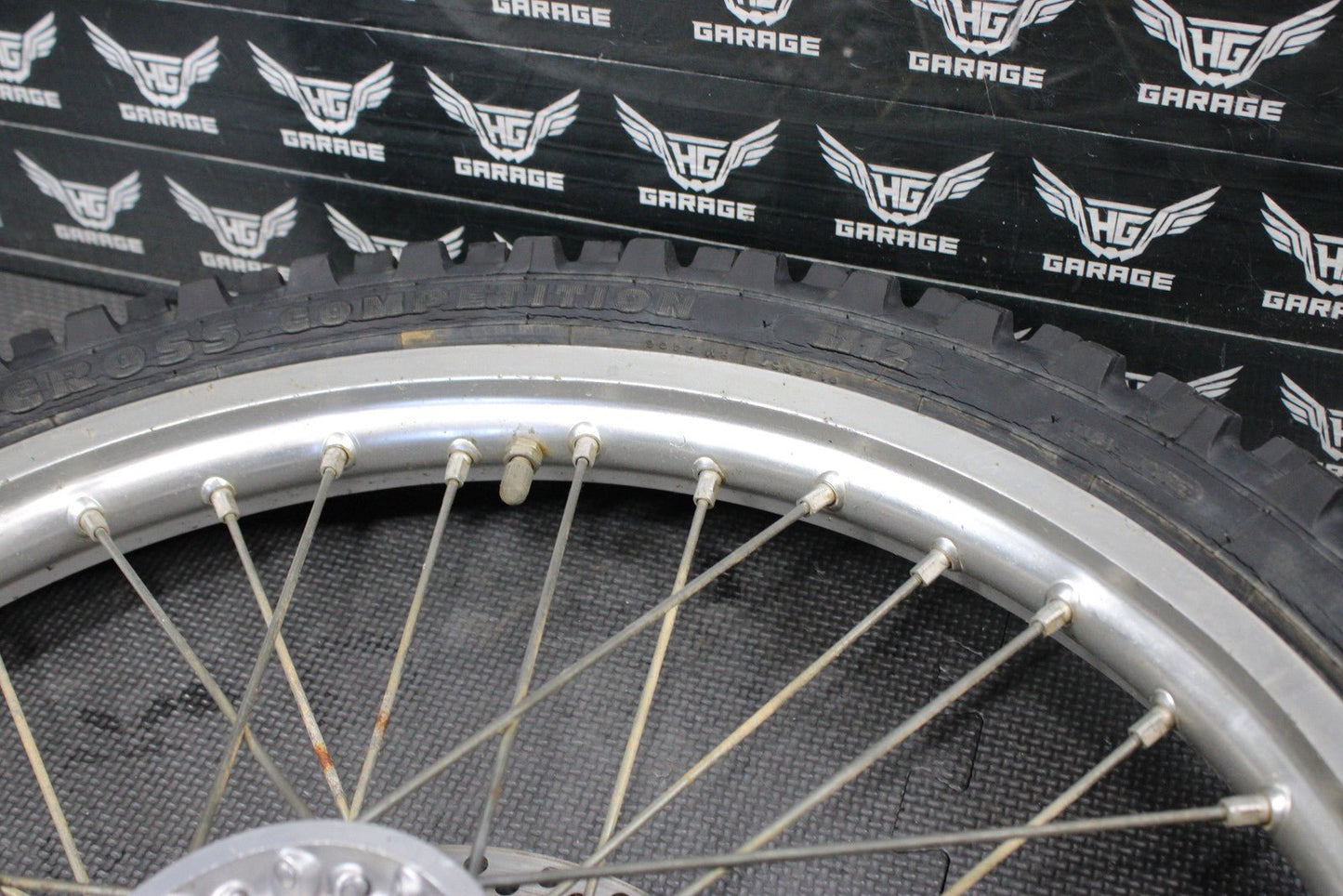 2002 YAMAHA YZ125 YZ250 OEM FRONT WHEEL RIM HUB WHEEL SPOKES 5NY - 25111 - 00 - 00 - hggarage