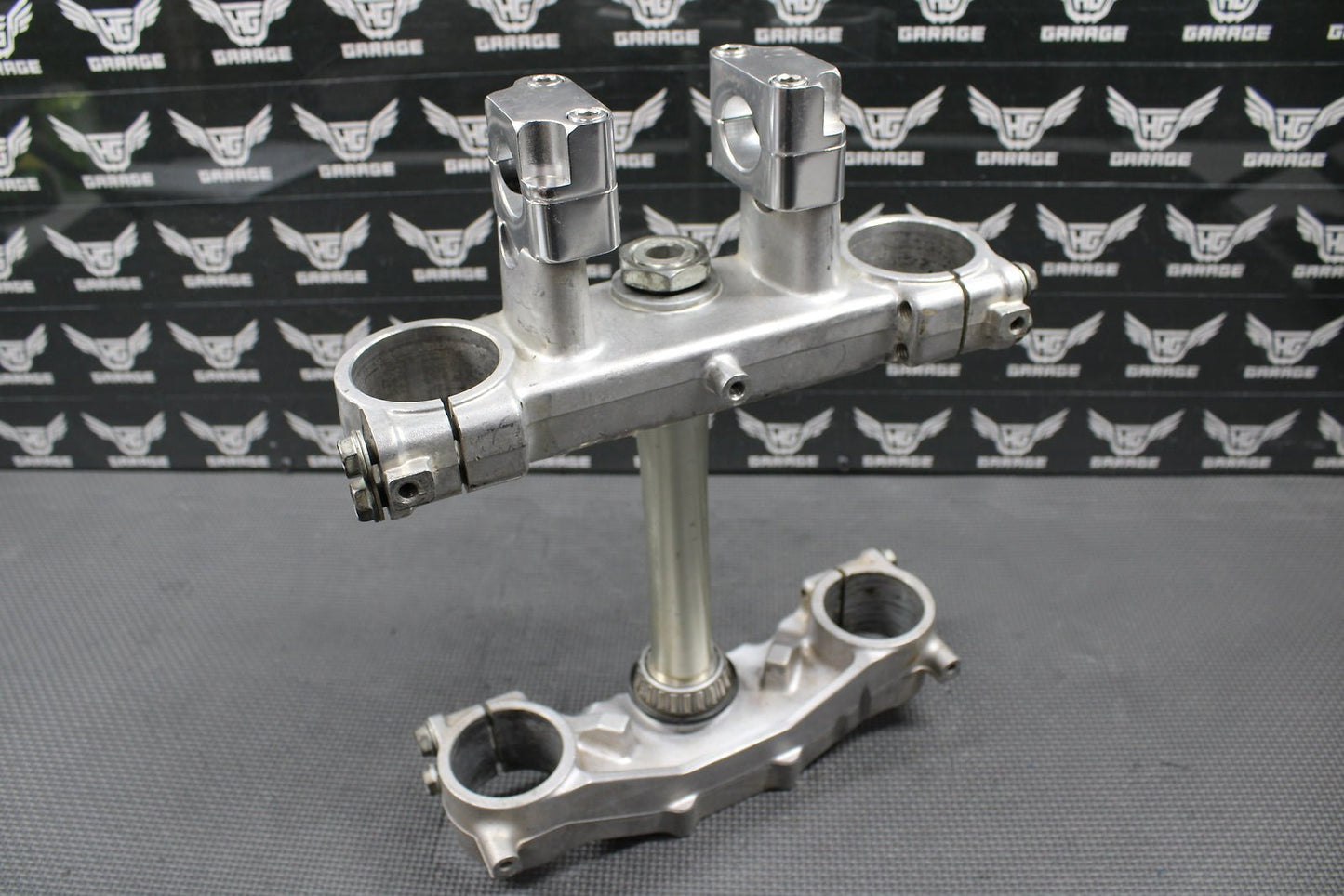 1997 SUZUKI 97 - 98 RM125 RM250 OEM FRONT FORKS LOWER UPPER TRIPLE TREE STEM CLAMP - hggarage
