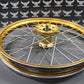 2001 YAMAHA 93 - 01 YZ80 90 - 01 RM80 17" GOLD EXCEL FRONT WHEEL RIM W/ TALON HUB - hggarage