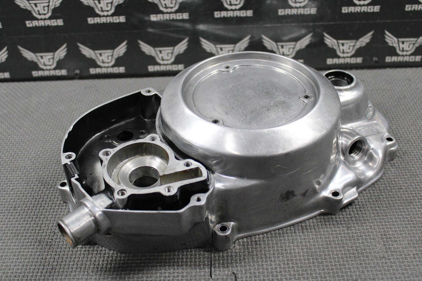 2001 YAMAHA BANSHEE 350 OEM POLISHED RIGHT CASE OUTER CLUTCH COVER 2GU - 15421 - 00 - hggarage