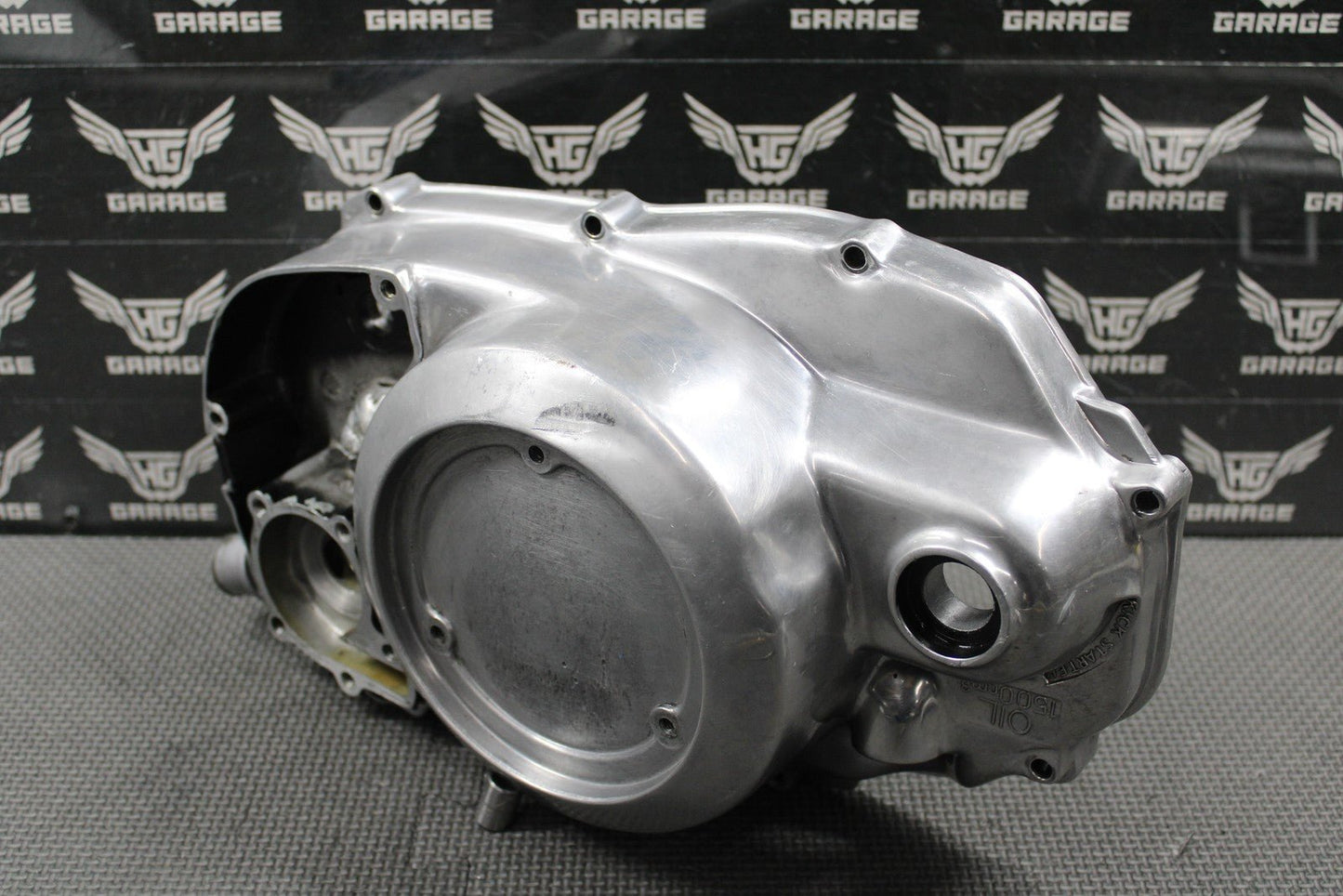 2001 YAMAHA BANSHEE 350 OEM POLISHED RIGHT CASE OUTER CLUTCH COVER 2GU - 15421 - 00 - hggarage