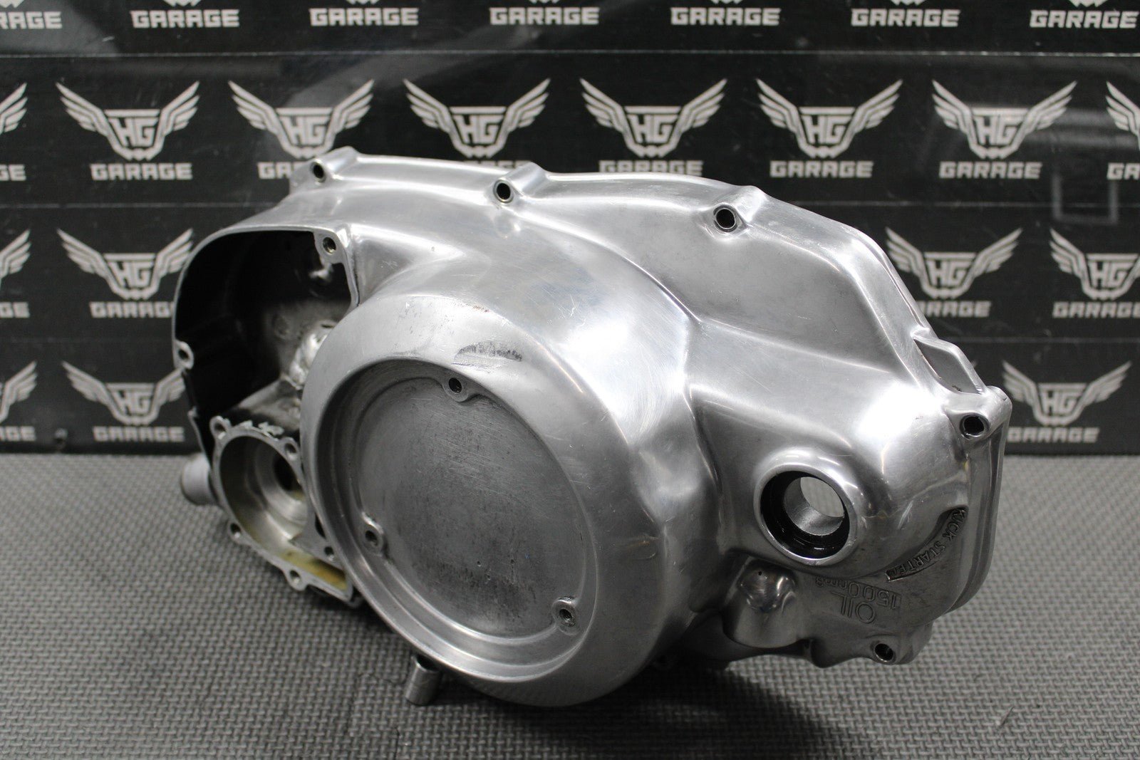 2001 YAMAHA BANSHEE 350 OEM POLISHED RIGHT CASE OUTER CLUTCH COVER 2GU - 15421 - 00 - hggarage