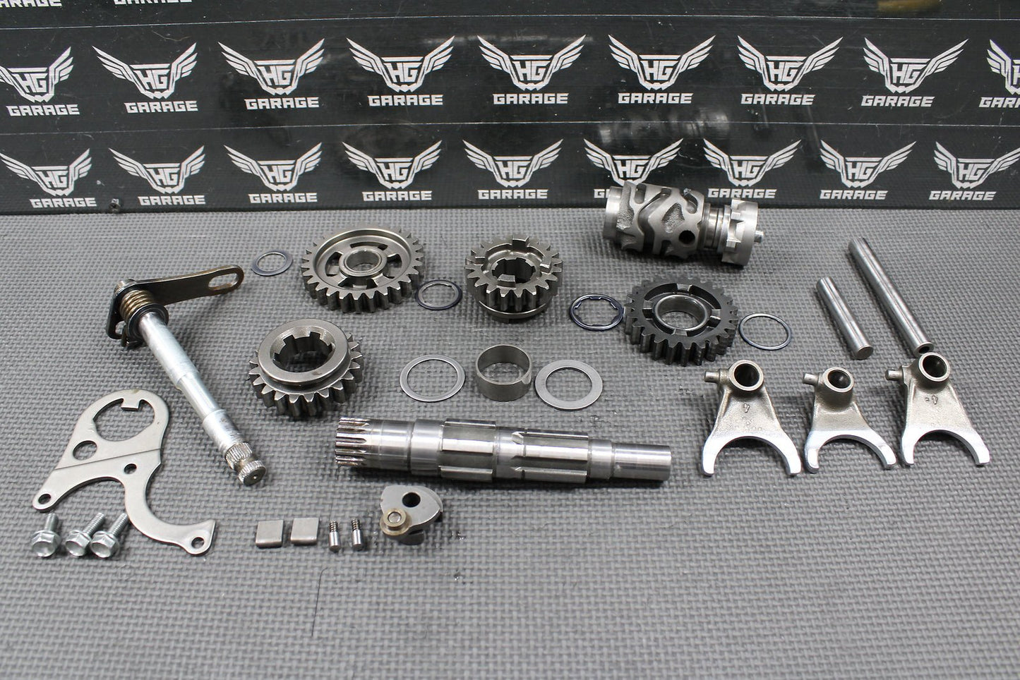 1995 HONDA 93 - 97 CR250R OEM TRANSMISSION TRANNY COUNTERSHAFT GEARS SHIFT PARTS - hggarage