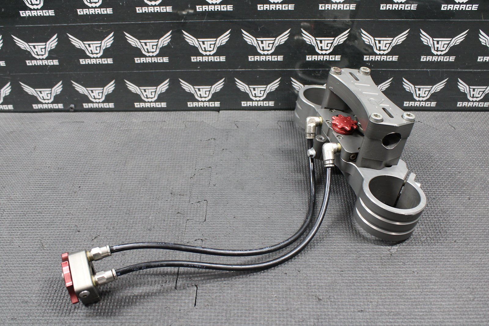 00 - 03 HONDA CR125R CR250R RTT REMOTE STEERING STABILIZER TRIPLE CLAMP BAR MOUNT - hggarage
