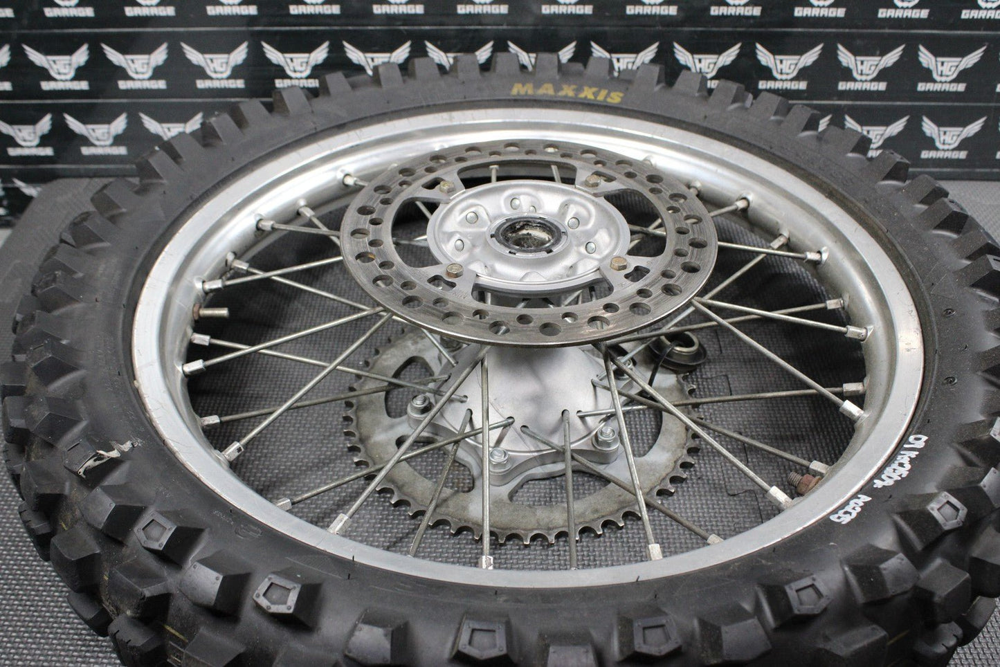 2009 KAWASAKI KX250F OEM REAR BACK WHEEL RIM HUB 41090 - 5227 READ DESC! - hggarage