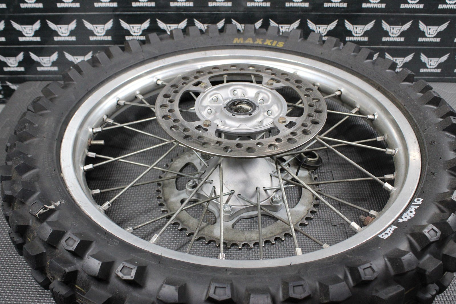 2009 KAWASAKI KX250F OEM REAR BACK WHEEL RIM HUB 41090 - 5227 READ DESC! - hggarage