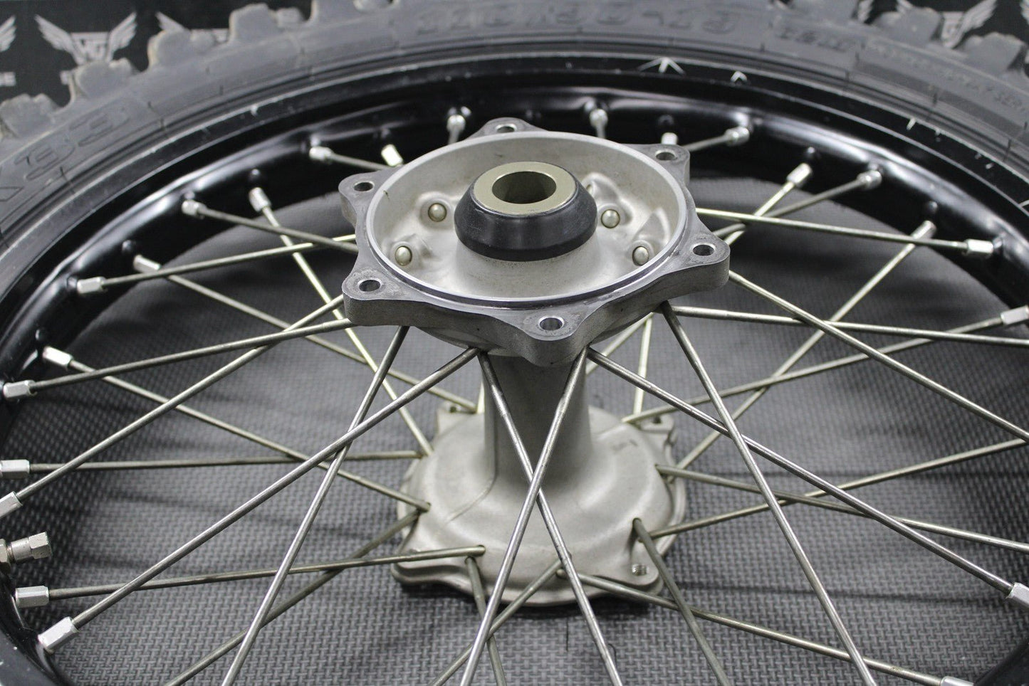 2020 SUZUKI RMZ250 OEM BLACK REAR BACK WHEEL RIM HUB TIRE 64100 - 46K00 19 x 1.85" - hggarage