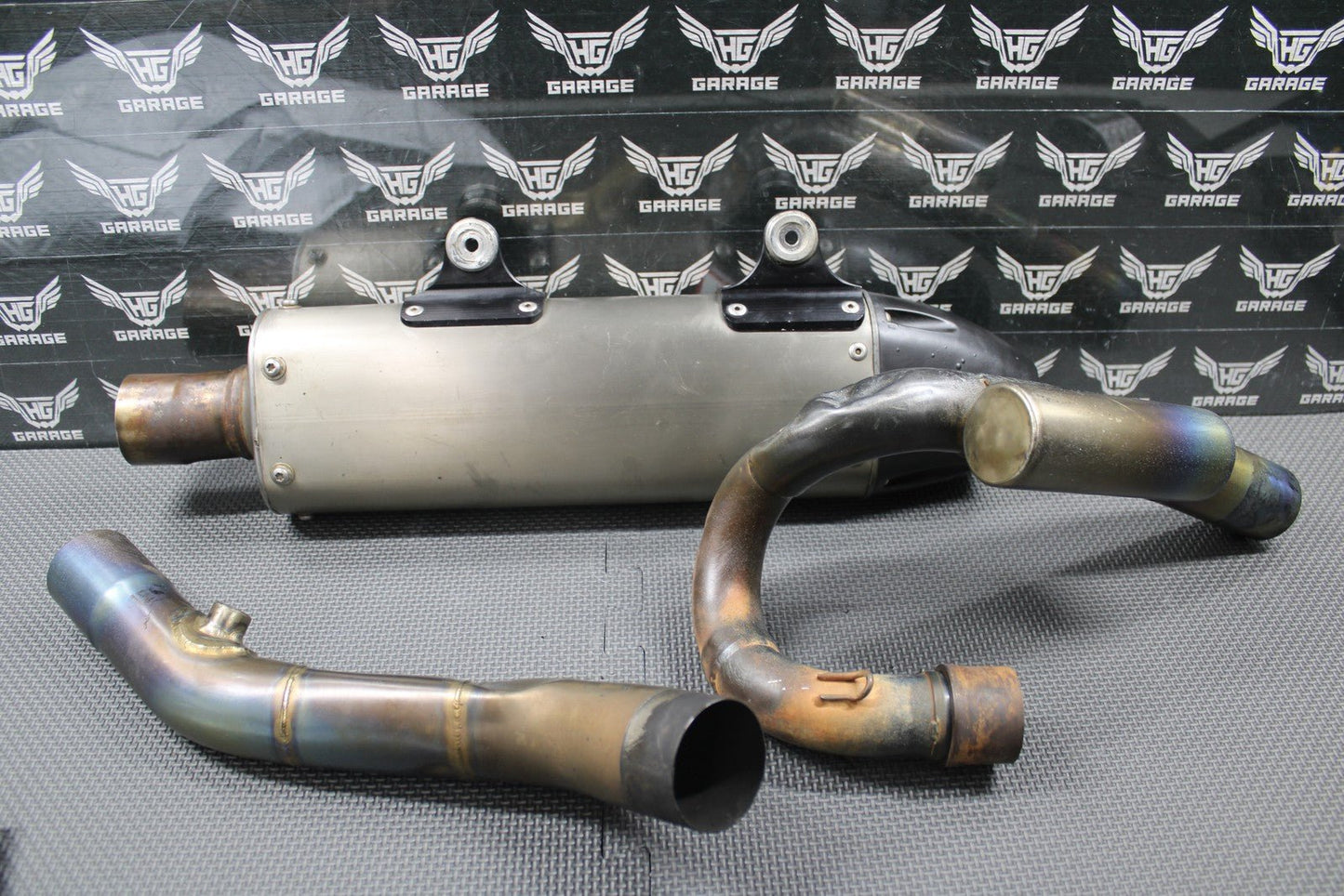 2010 KTM 08 - 10 250 XCF SXF DRD TITANIUM MUFFLER EXHAUST SILENCER SPARK ARRESTOR - hggarage