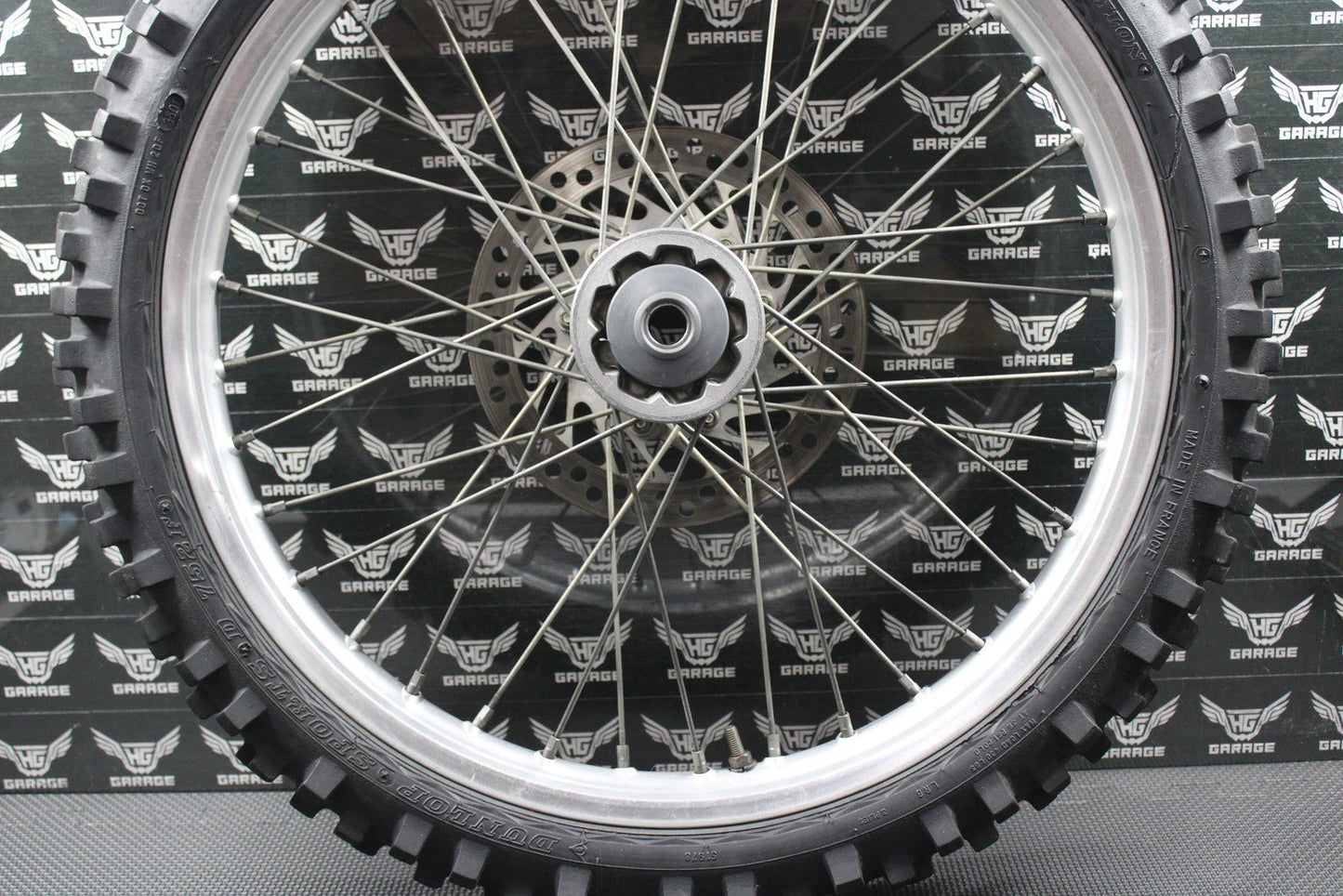 2001 HONDA 95 - 01 CR500R OEM ORIGINAL FRONT WHEEL RIM HUB ROTOR 44650 - MAC - 680 - hggarage