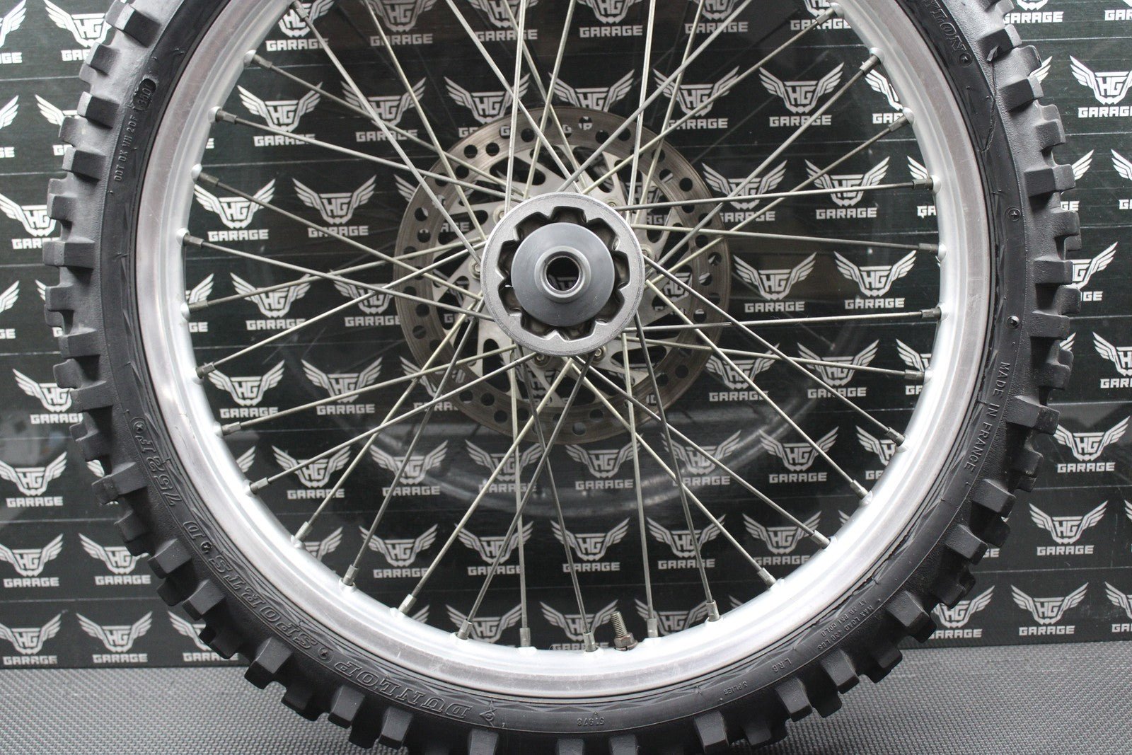 2001 HONDA 95 - 01 CR500R OEM ORIGINAL FRONT WHEEL RIM HUB ROTOR 44650 - MAC - 680 - hggarage