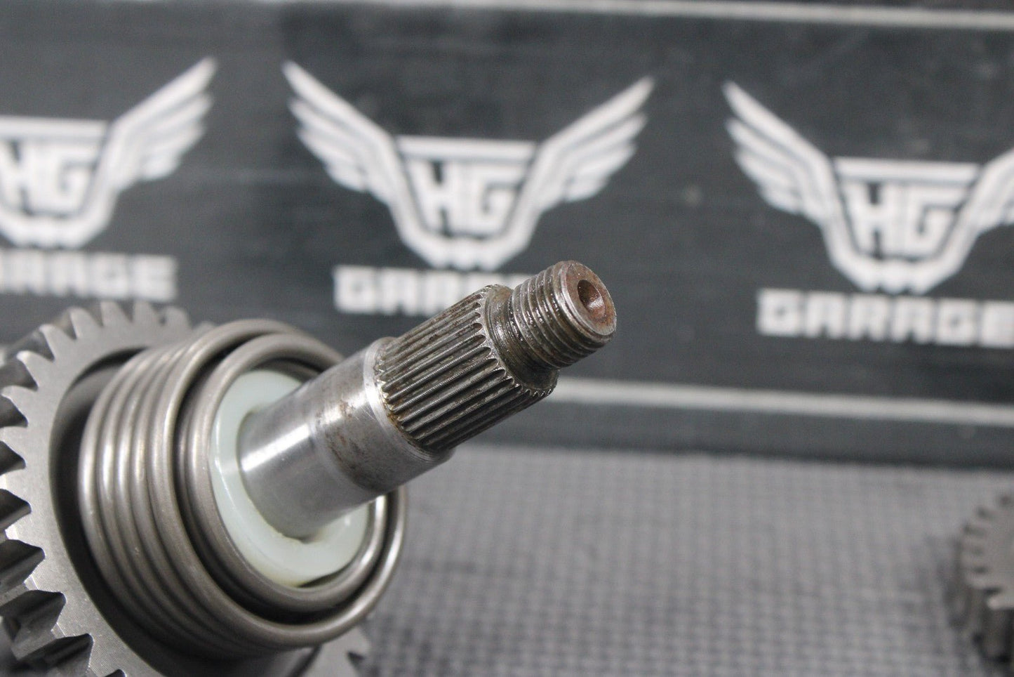 1986 86 - 88 KAWASAKI KDX200 OEM KICKSTART KICK START SHAFT W IDLER GEAR GOOD! - hggarage