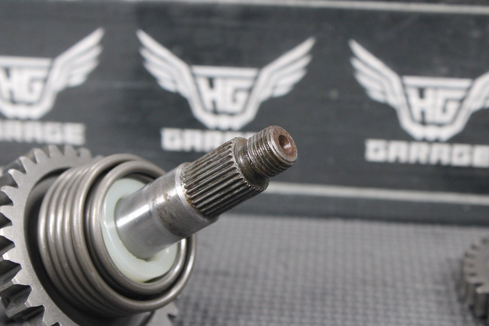 1986 86 - 88 KAWASAKI KDX200 OEM KICKSTART KICK START SHAFT W IDLER GEAR GOOD! - hggarage