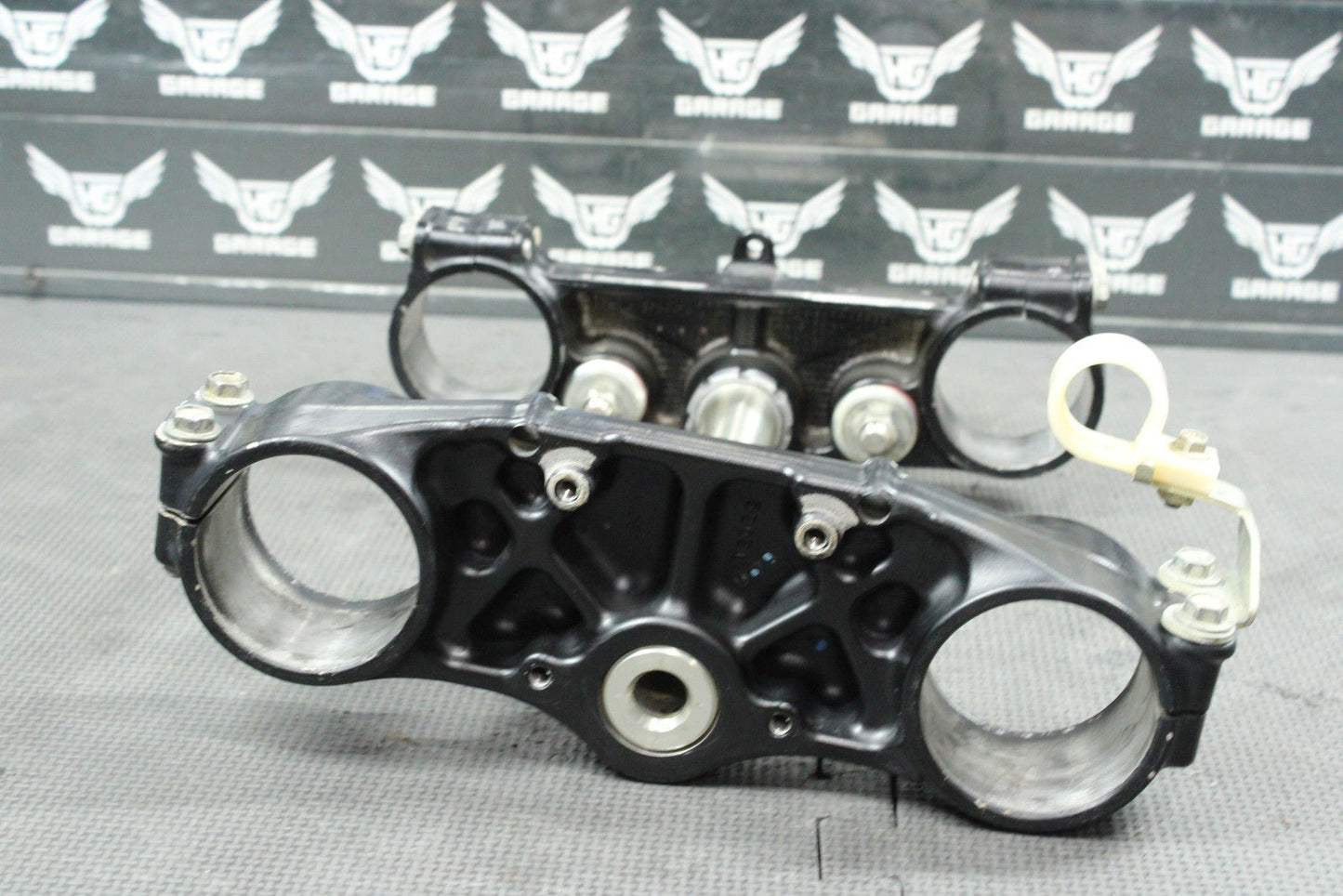 2011 KAWASAKI KX450F OEM FRONT FORKS LOWER UPPER TRIPLE TREE STEM CLAMP NICE! - hggarage