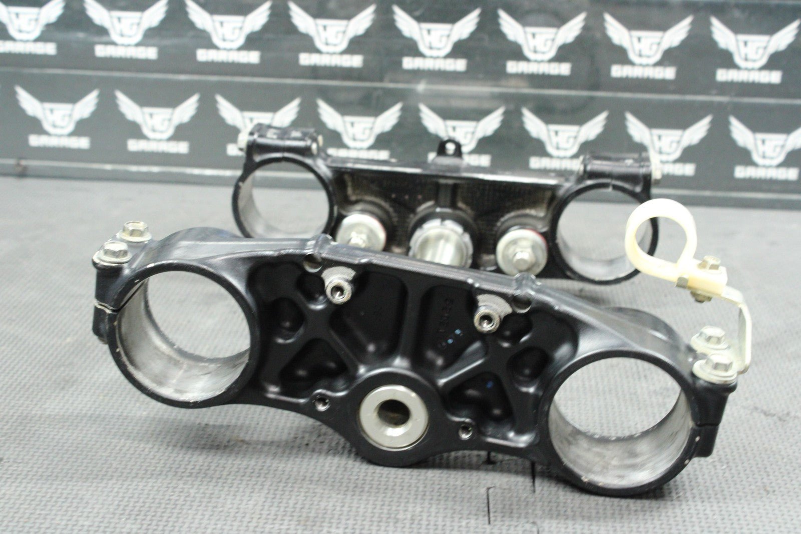2011 KAWASAKI KX450F OEM FRONT FORKS LOWER UPPER TRIPLE TREE STEM CLAMP NICE! - hggarage