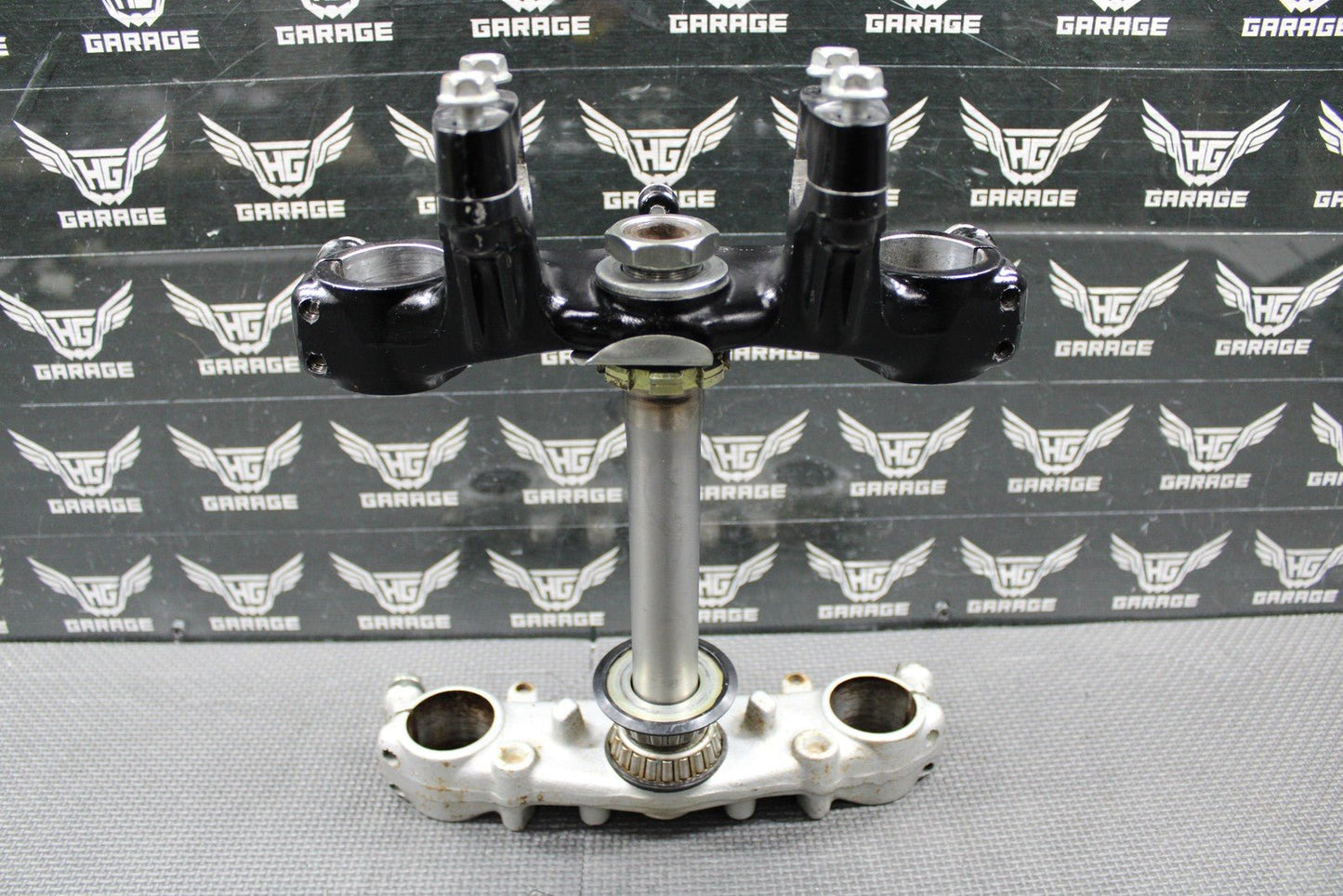 1999 HONDA XR200R 90 - 02 OEM FRONT FORKS LOWER UPPER TRIPLE TREE STEM BAR CLAMP - hggarage