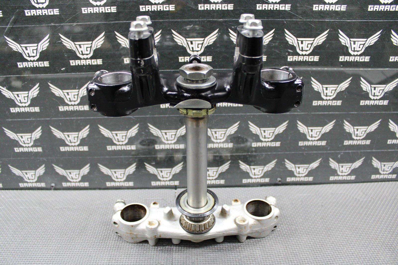 1999 HONDA XR200R 90 - 02 OEM FRONT FORKS LOWER UPPER TRIPLE TREE STEM BAR CLAMP - hggarage