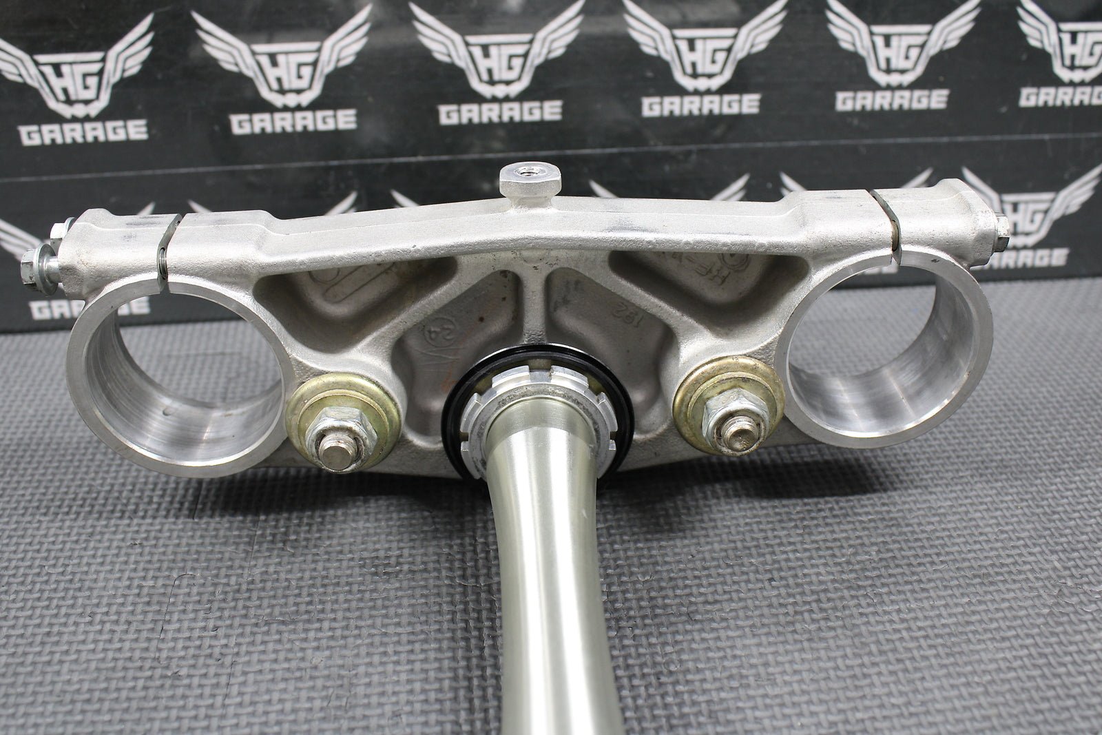 2001 00 - 03 HONDA CR125R OEM FRONT FORKS LOWER UPPER TRIPLE TREE STEM BAR CLAMP - hggarage