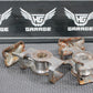 1991 87 - 95 HONDA CR80R OEM SWINGARM CHAIN TENSIONER ADJUSTMENT BRACKETS - hggarage